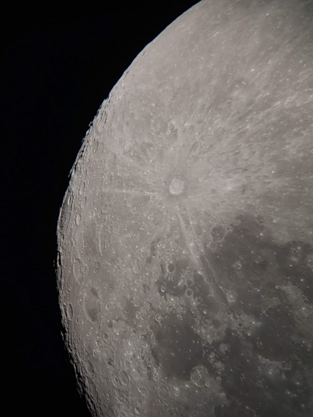 La Luna en fase de cuarto